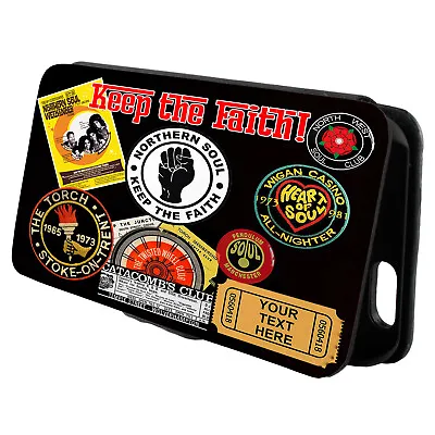 Personalised Northern Soul IPhone Case Custom Music Flip Phone Cover Gift KS65 • £12.95