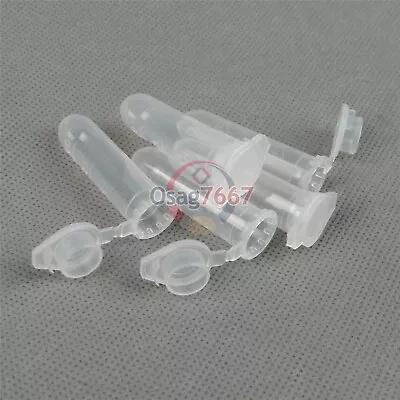 100pcs Micro Centrifuge Tube Vial Clear Plastic Vials Container Snap 2ml • $6.30