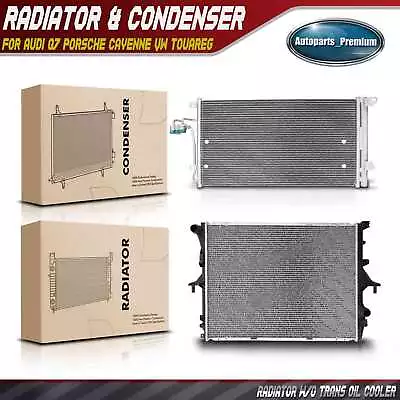 New Radiator & AC Condenser Cooling Kit For Audi Q7 Porsche Cayenne VW Touareg • $249.99