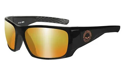 Harley-Davidson Men's Wiley X Keys Orange Mirror Lens Sunglasses HAKYS14 • $40.49