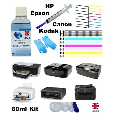 Printer Nozzle Unblocker For Canon HP For Epson Printhead Print Head Cleaner • £8.93