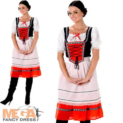 £8.99 • Buy Heidi Bavarian Girl Ladies Fancy Dress Oktoberfest Beer Maid Women Adult Costume