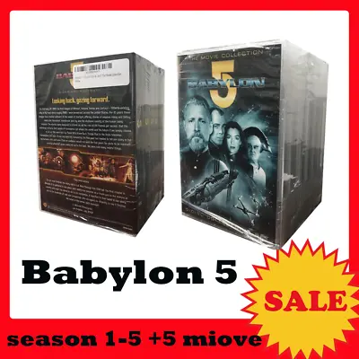 $54 • Buy Babylon 5 : Season 1-5 + 5 Movie DVD Complete Series (35-Disc Box Set) Sealed *