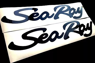 Set Of 2 Marine Grade Vinyl Decals Fits Sea Ray Boat Hull. Mail W/Tracking • $22.88