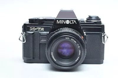 Minolta X-7A Film SLR With MD 50mm F2 Lens • $79.99