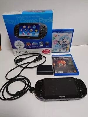 PS Vita 3G/Wi-Fi Model Play! Game Pack PCHJ-10012 +Miku Hatsune Minecraft Game • $139