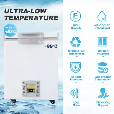 28L -86°C Lab Freezer Fridge Ultra-low Temperature Freezer Cooling Refrigerator • $2550