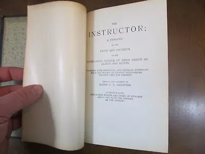 Antique RLDS Book The Instructor By G. T. Griffiths Latter Day Saints Mormon • $15