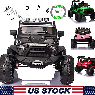 12V 24V Kids Ride On ATV Jeep Truck Electric 4 Wheeler Car Toy MP3 For Toddler • $289.99