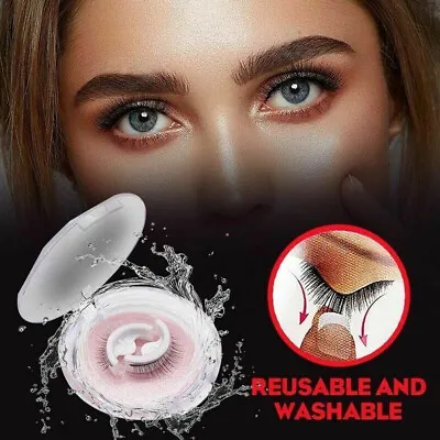 £2.39 • Buy 1 Pair Fake Eye Lashes Natural Curly Reusable Self-adhesive False Eyelashes 3D
