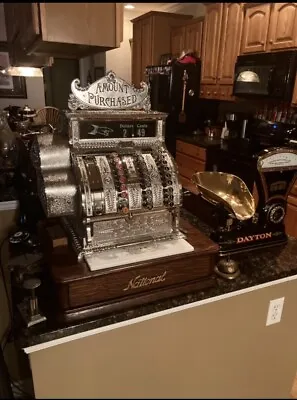 1900’s VINTAGE NATIONAL CASH REGISTER MODEL 416 Beautiful Nickel Plated • $10500