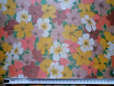 Vintage Remnant Of FLORAL Liberty Of London SILK Fabric Approx 142 X 73 Cm • £37.50