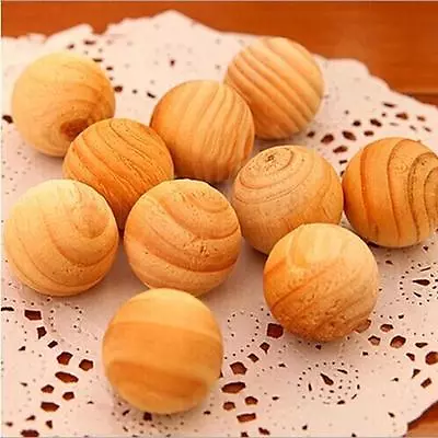 10pcs/pack Cedar Wood Chips Bug Repellent Moth Balls Protection Camphor Balls • $0.99