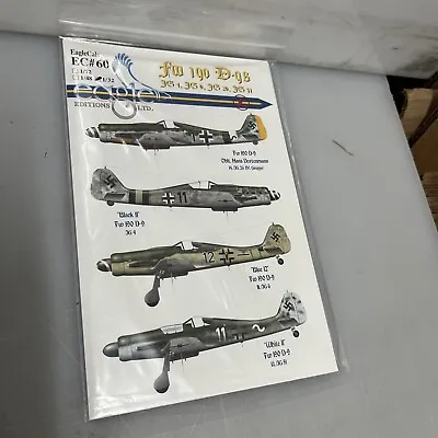 1/32 EagleCals #32060 Fw190D-9s JG.6 4 26 51 • $17.99