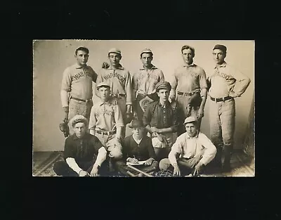 C 1910 Real Photo Rppc Post Card Baseball Team Wabasso MN Minnesota Marked  • $45