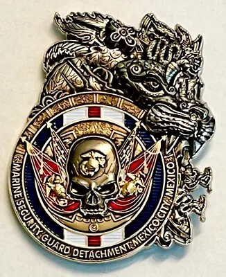 MSG-Det Marine Security Guard Detachment Mexico City Mexico Challenge Coin • $158.39