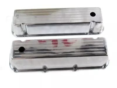 Aluminum Valve Cover Set For Big Block Ford 429-460 Ball Milled Polishe E41232P • $104.99