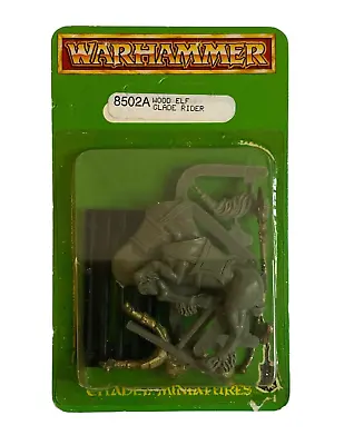 $29.95 • Buy Warhammer Fantasy Wood Elf Glade Rider UNPUNCHED OOP RARE Citadel Miniatures New