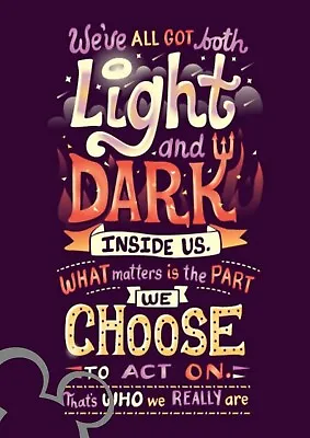 £3.70 • Buy Disney Harry Potter Quote Art Print A4, Poster, Picture, Nursery, Gift,