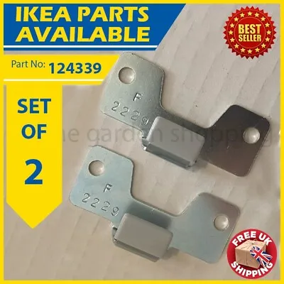 2 X 124339 IKEA PAX Wardrobe Sliding Door Replacement Small Bracket BRAND NEW • £3