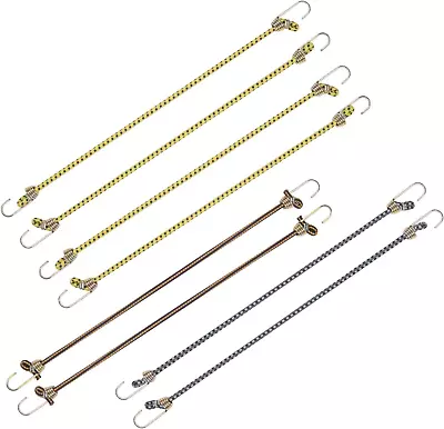 - 10  Mini Bungee Cords In Assorted Colors 8 Pack • $6.55