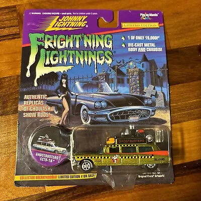 Johnny Lightning Frightning Lightning Ghostbusters ECTO-1A Green MOC VHTF 1997 • $29.99