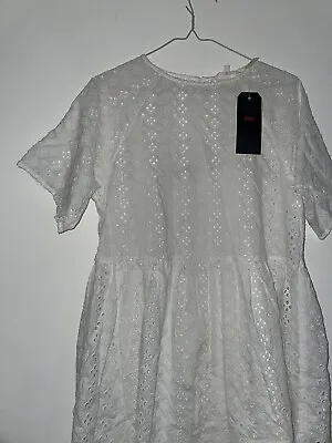 £9.99 • Buy Levi’s White Dress Size Small BNWT