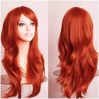 Long Straight Wave Cosplay Wig Halloween Anime Party Costume Full Wigs Synthetic • $19.32