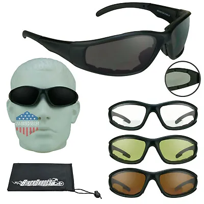 Motorcycle Bifocal Safety Reader Sunglass Large Men Foam Padded Z87+ Wide Fit  • $29.99