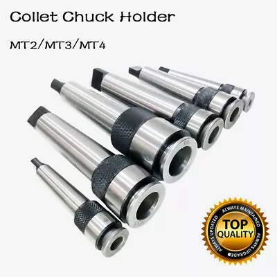 MT2MT3MT4 Morse Taper Collet Chuck Holder CNC Milling Lathe Straight Tool UK • $29.27