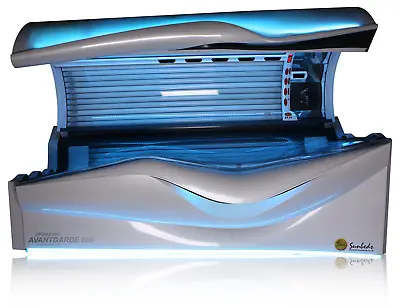 Ergoline Avantgarde 600 Pearl White LED Light Show - Commercial Sunbed • £3500