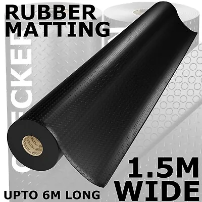 3mm & 5mm  Rubber Flooring Matting Heavy Duty Mat Anti Slip Garage 1.5m Wide • £9.95