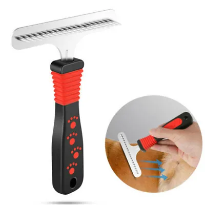 For Long & Short Hair Dog Brush Rake Comb Pet Cat Grooming Tool Fur RemoverSalon • £4.36