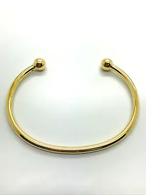 9ct Yellow Solid Gold Torque Bangle – 3.5mm - CHEAPEST ON EBAY • £695