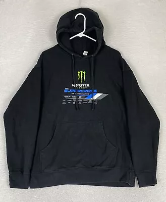 Monster Energy Mens Large Supercross Championship Pullover Hoodie Black • $29.88