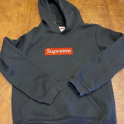 Supreme Box Logo Hooded Sweatshirt Hoodie Made In USA Size Small • $95