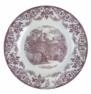 Wedgwood Fairleigh Dickinson College Castle Building Plate Red Transferware 10  • $39.95