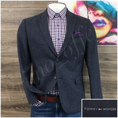 $89.95 • Buy Tommy Hilfiger Mens Casual Blazer Sport Coat Two Button Jacket 40S Tweed Suits
