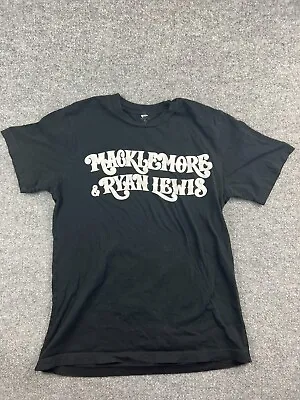 Macklemore & Ryan Lewis 2013 Concert Tour T Shirt Adult Large Black Short Sleeve • $7.50