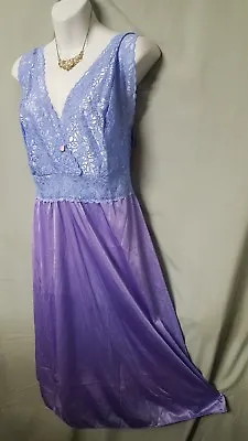 Amoureuse  Purple Nightgown Robe Peignoir Set  40  Long Medium   38   Bust   • £41.80