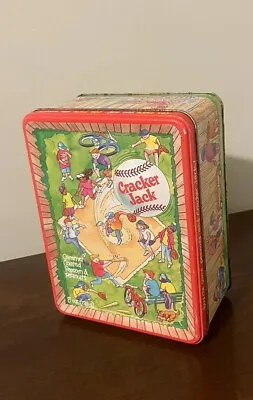 VTG 1994 Cracker Jack Metal Advertising Tin Limited Edition Baseball Canister • $13.95