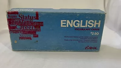 Vis-Ed English Vocabulary Flash Cards 1000 Words Vintage 1950s MCM • $10
