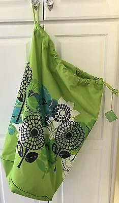 Vera Bradley Laundry Bag In Retired Rare Limes Up Citrus Color Green Flowers • $79