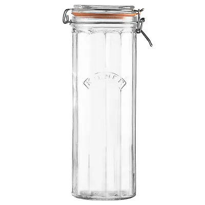 £11.95 • Buy Kilner Glass 2.2L Food Storage Pasta Spaghetti Canister Airtight Pickling Jar