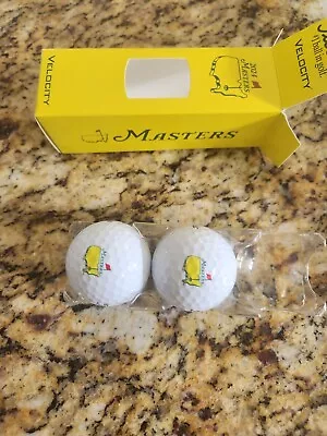 Titleist  Velocity Masters Logo Golf Balls - 2 Masters Golf Balls -2024 W/sleeve • $15