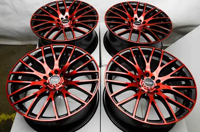 17  Wheels Rims Black Red Honda Civic Accord Toyota Camry Corolla Rav4 5 Lugs • $574