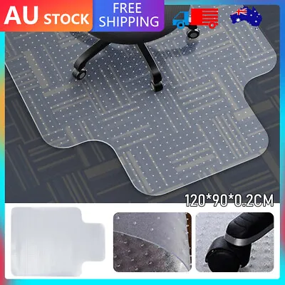 $35.09 • Buy Chair Mat Hard Floor Carpet Protector Non-Slip Home Work Office Room PVC 120x90