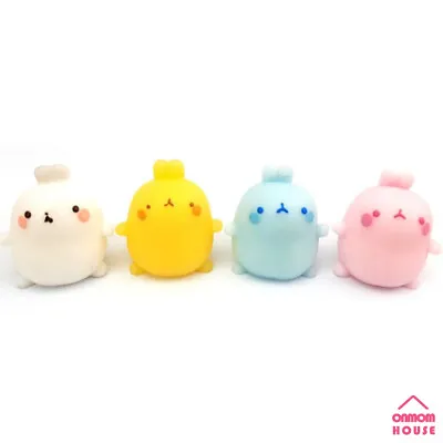 Molang Soft Mochi Figure 4 Set Korean Toy • $29.90