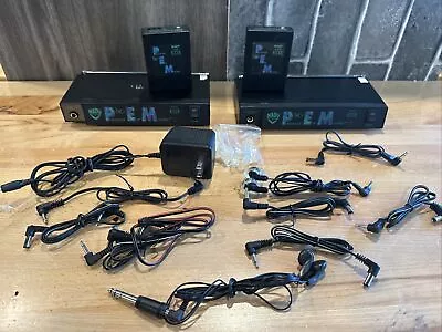 Lot 2 Nady Wireless Personal In Ear Monitor Systems With Ear Buds + More Works • $74.99