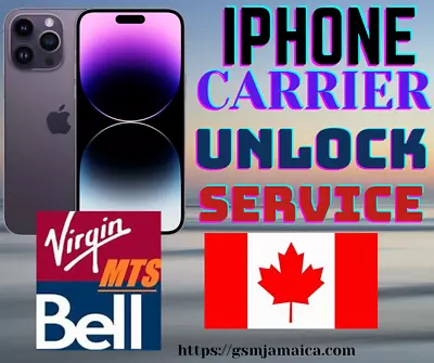 Canada Bell/Virgin/MTS IPhone 14 Series Factory Unlock Premium Service • $450
